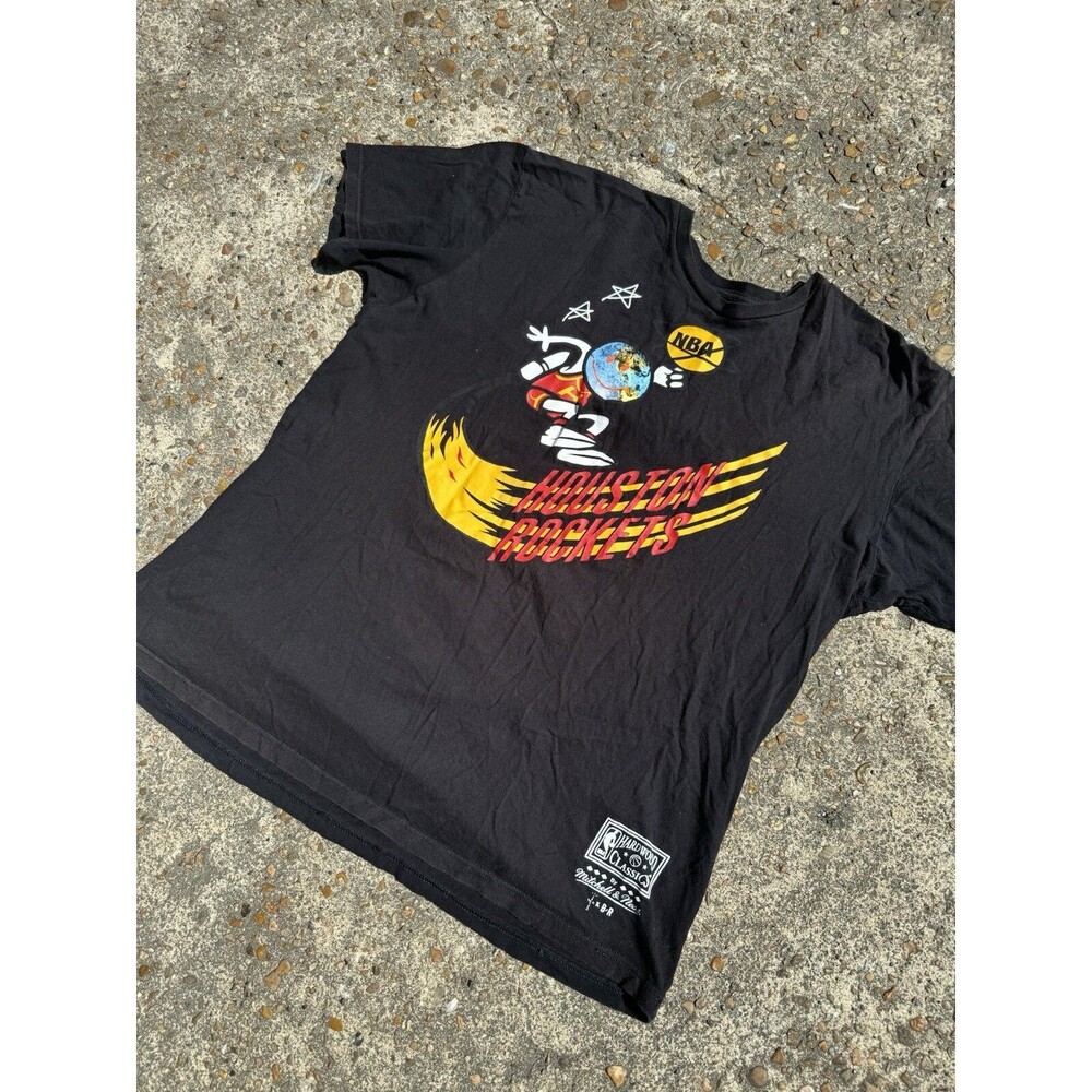 Travis Scott X BR SS Tee Houston Rockets Black Mitchell And Ness XL